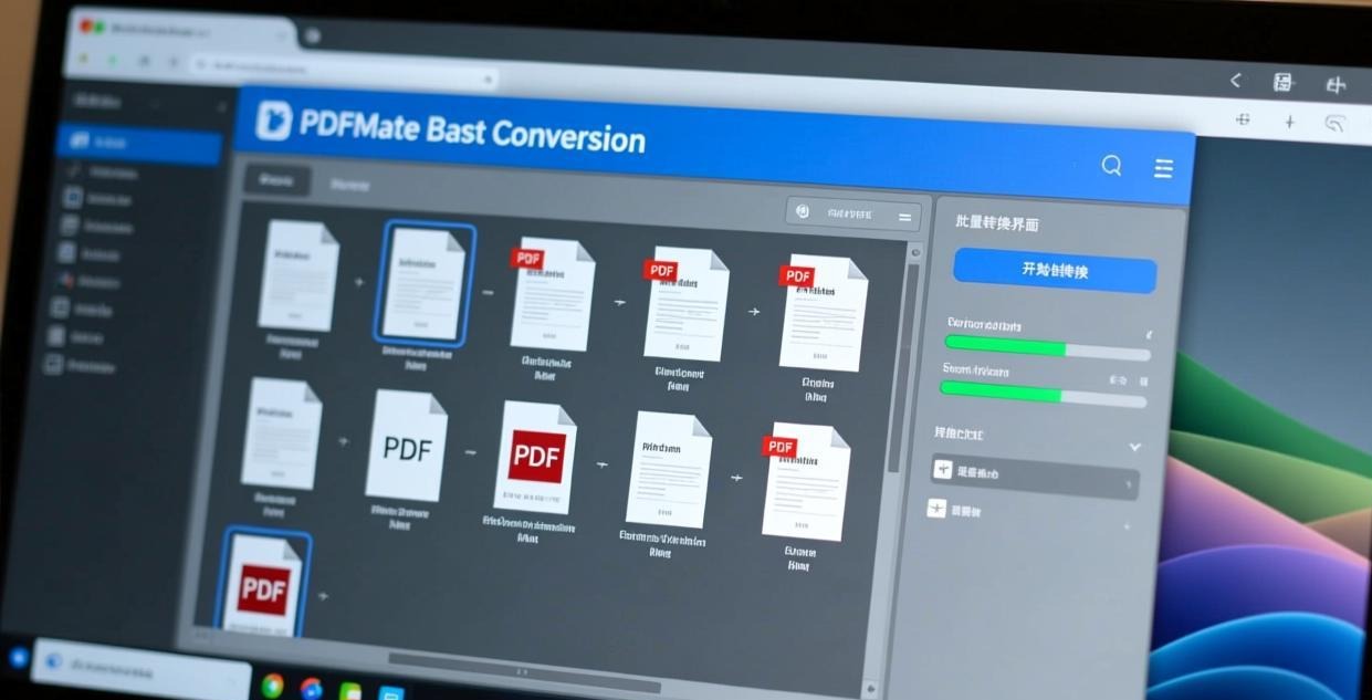 PDFMate batch conversion interface