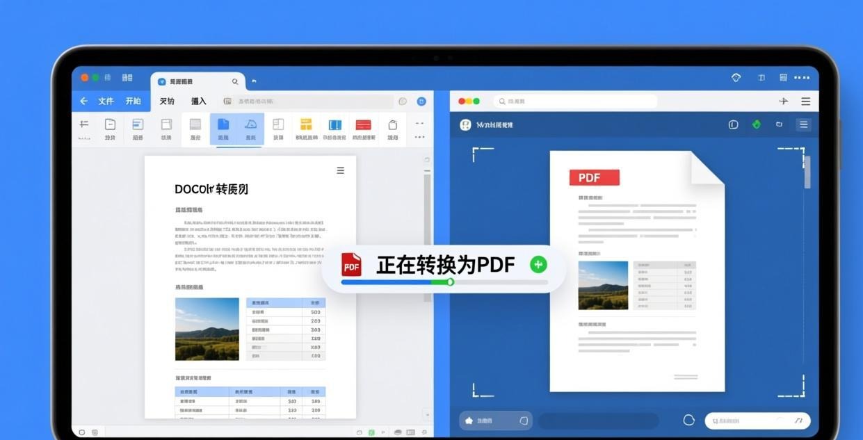Word to PDF conversion process
