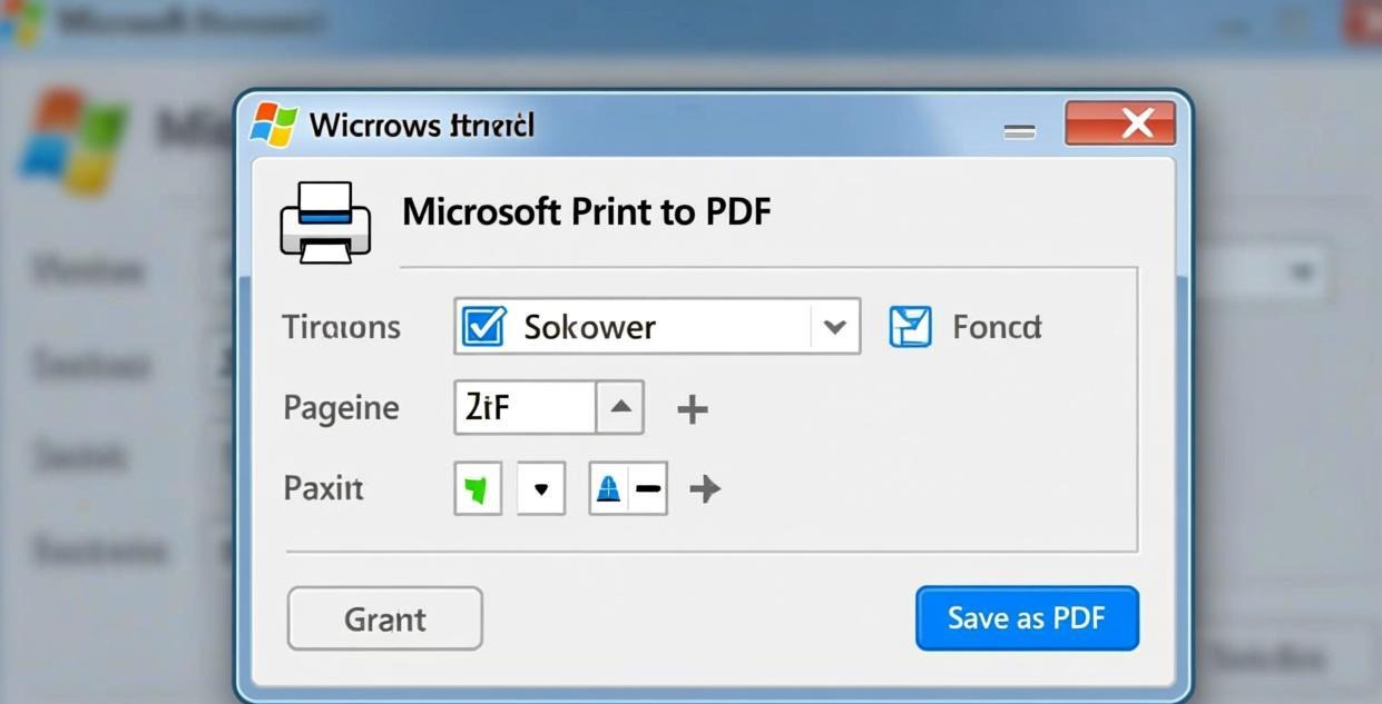 Virtual PDF printer